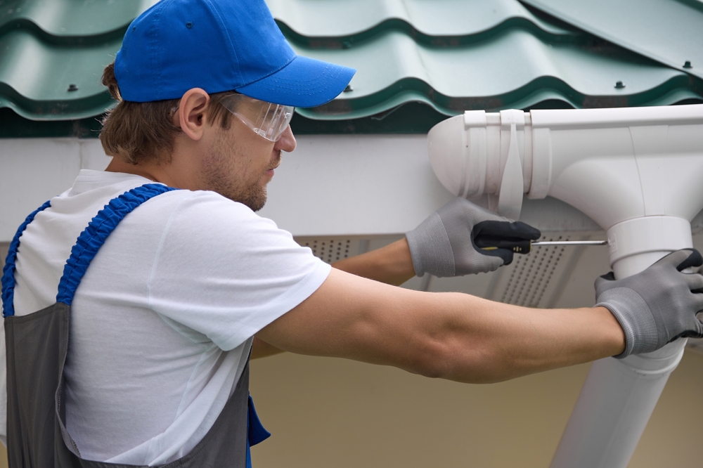 reparatur eines fallrohrs